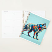 Vibrant Wolf Energy", dargestellt in einer minimal Planer (Anzeige)