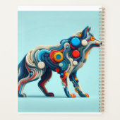 Vibrant Wolf Energy", dargestellt in einer minimal Planer (Rückseite)