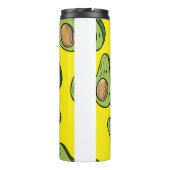Vibrant Yellow Fruit Illustration - Insulated  Thermosbecher (Rückseite)