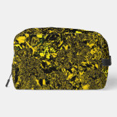 Vibrant Yellow Monogram Toiletry Bag Waschbeutel (Rückseite)