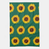 Vibrant Yellow Sunflower Bloom Geschirrtuch (Vertikal)