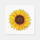 Vibrant Yellow Sunflower Bloom Serviette (Vorderseite)