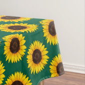 Vibrant Yellow Sunflower Bloom Tischdecke (Beispiel)