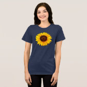 Vibrant Yellow Sunflower Bloom Tri-Blend Shirt (Vorderseite voll)