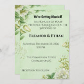 Vibrant Yellow Tulip & Ranunculus Formal Wedding I Einladung (Vorne/Hinten)