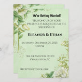 Vibrant Yellow Tulip & Ranunculus Formal Wedding I Einladung (Vorne/Hinten)