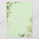 Vibrant Yellow Tulip & Ranunculus Formal Wedding I Einladung (Rückseite)