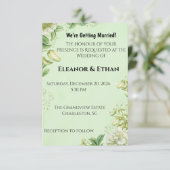 Vibrant Yellow Tulip & Ranunculus Formal Wedding I RSVP Karte (Stehend Vorderseite)