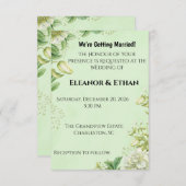 Vibrant Yellow Tulip & Ranunculus Formal Wedding I RSVP Karte (Vorne/Hinten)