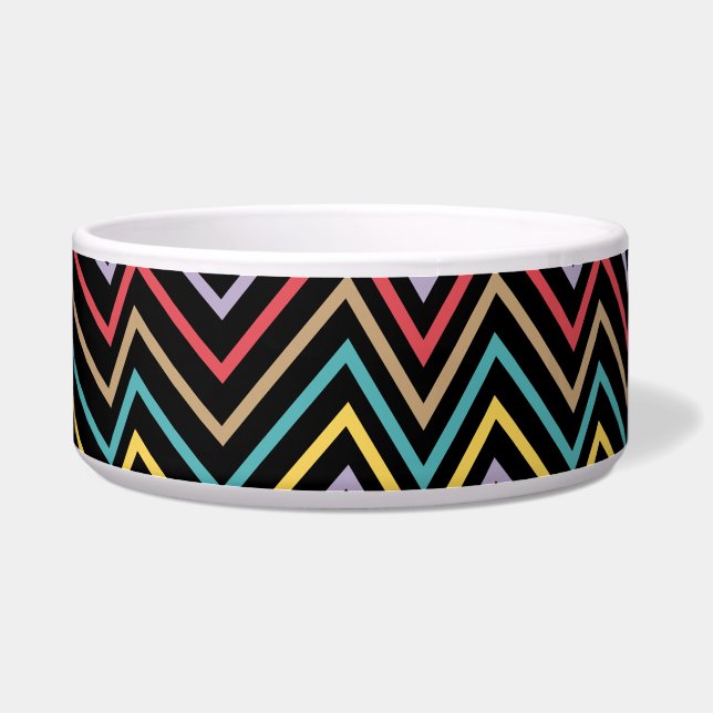 Vibrant ZigZag Symphony A Burst of Colorful Energy Napf (Rechts)