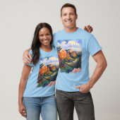 Vibrant Zion National Park Angels Landing Artistic T-Shirt (Unisex)