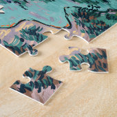 Vibrant Zion River Sunset Retro Van Gogh Watchman Puzzle (Seite)