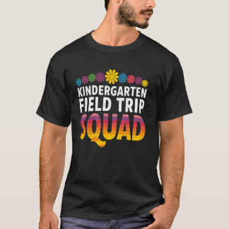 Vibrante Kunst der Kindergartenausflugsgruppe T-Shirt