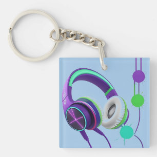 Vibrante Over-Ear-Kopfhörer Schlüsselanhänger