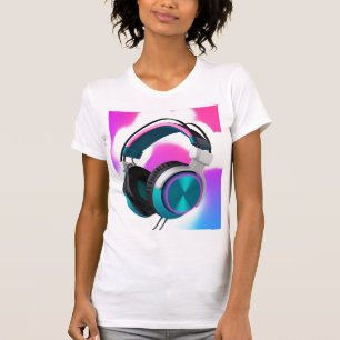 Vibrante Over-Ear-Kopfhörer T-Shirt