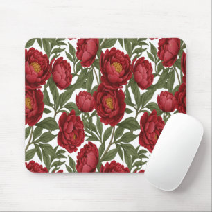 Vibrante Rot-Chinesische-Pfingstrosen-Sammlung Anp Mousepad