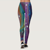 "VIBRANTE WIRBEL: EIN CAPTIVIERENDES MARBLING DIP- LEGGINGS (Rückseite)