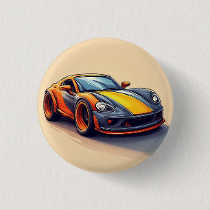 Vibrantes Sportauto mit modernem Design Button
