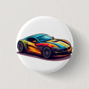 Vibrantes Sportauto mit modernem Design Button