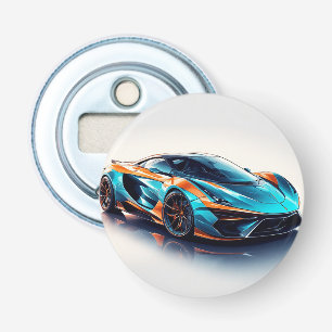 Vibrantes Sportauto mit modernem Design Flaschenöffner