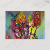 VIBRANTSCHALTFLÄCHEN IN BLAUEN, Aquamarin Visitenkarte (Rückseite)