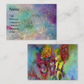 VIBRANTSCHALTFLÄCHEN IN BLAUEN, Aquamarin Visitenkarte (Vorne/Hinten)