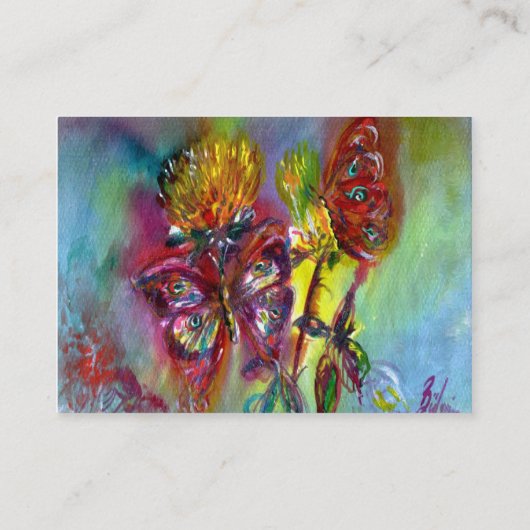 VIBRANTSCHALTFLÄCHEN IN BLAUEN, Aquamarin Visitenkarte (Rückseite)