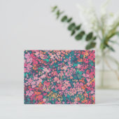 Vibrany Azalea Floral Postkarte (Stehend Vorderseite)