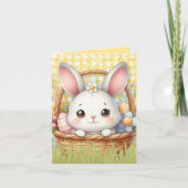 Vibrany Happy Oaster in einer gelben Hintergrundka (Vorderseite)