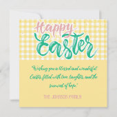 Vibrany Happy Oaster in einer gelben Hintergrundka (Rückseite)