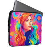 Vibrany Lady Digital Artwork Laptopschutzhülle (Vorne Rechts)