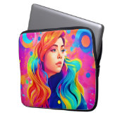 Vibrany Lady Digital Artwork Laptopschutzhülle (Vorderseite Links)