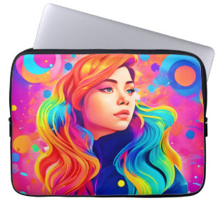 Vibrany Lady Digital Artwork Laptopschutzhülle