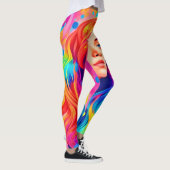 Vibrany Lady Digital Artwork Leggings (Rechts)