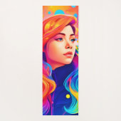 Vibrany Lady Digital Artwork Yogamatte (Rückseite)