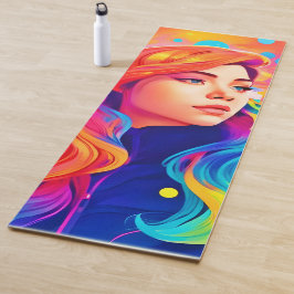 Vibrany Lady Digital Artwork Yogamatte