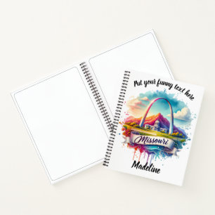 Vibrany Missouri Aquarellbild Notizblock