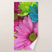 Vibrany Multicolored Daisy Floral Badehandtuch (Badehandtuch)