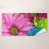 Vibrany Multicolored Daisy Floral Badehandtuch (Badehandtuch)