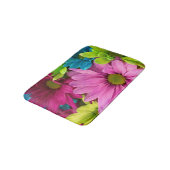 Vibrany Multicolored Daisy Floral Badematte (Schrägansicht)