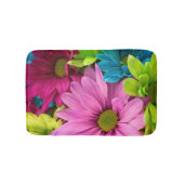 Vibrany Multicolored Daisy Floral Badematte (Vorderseite)