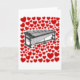 Vibraphon zum Valentinstag Jubiläumskarte Feiertagskarte