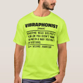 Vibraphonist Noun Schlagzeug Instrument Lover Cool T-Shirt (Vorderseite)