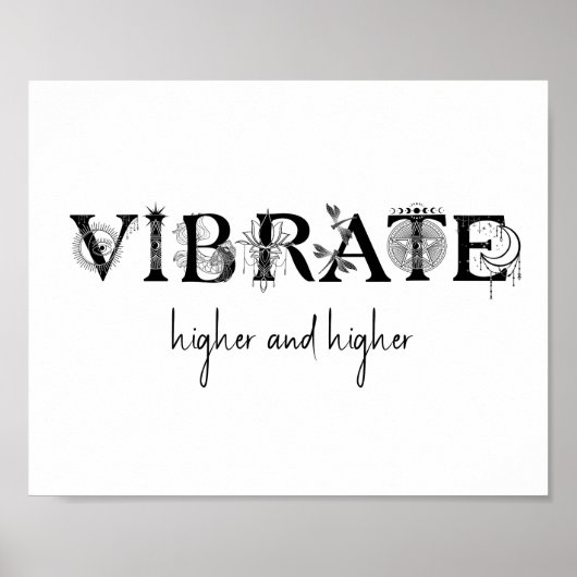 Vibrate höher und höher Lotus dragonfly 8x10" Poster (Vorne)