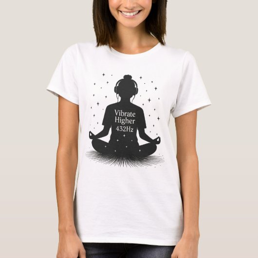Vibrate Höhere Frequenz 432 Hz T-Shirt (Vorderseite)