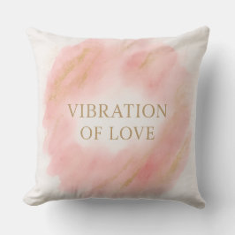 Vibration of Love Throw Pillow – Elegant Pink and  Kissen