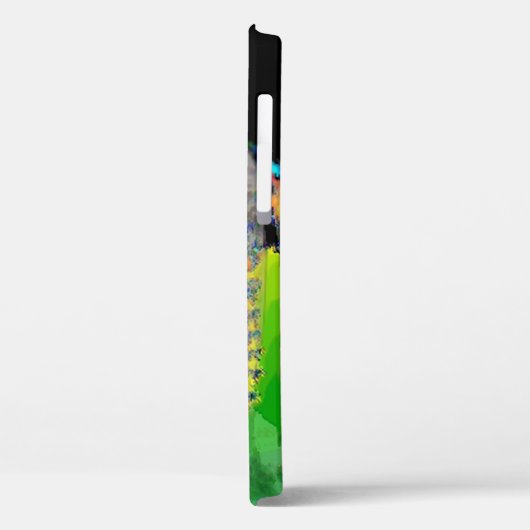 VIBRATIONEN DER FRAU "Grünes Fraktal" Case-Mate iPhone Hülle (Rückseite / Links)