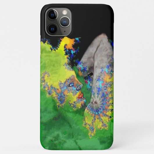 VIBRATIONEN DER FRAU "Grünes Fraktal" Case-Mate iPhone Hülle (Rückseite)