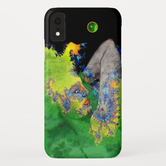 VIBRATIONEN DER FRAU "Grünes Fraktal" Case-Mate iPhone Hülle (Rückseite)