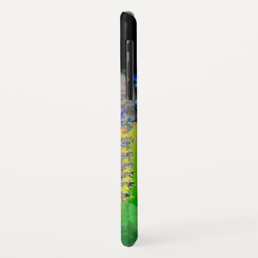 VIBRATIONEN DER FRAU "Grünes Fraktal" Case-Mate iPhone Hülle (Hinten/Links)